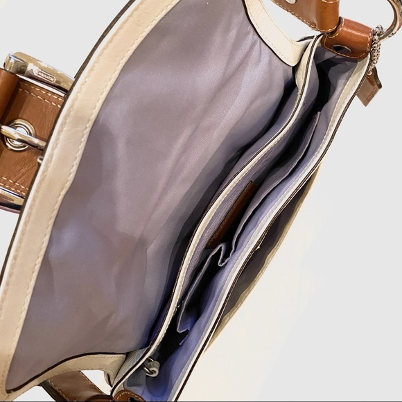 COACH Soho White Genuine Leather Shoulder Bag - Picture 15 of 16